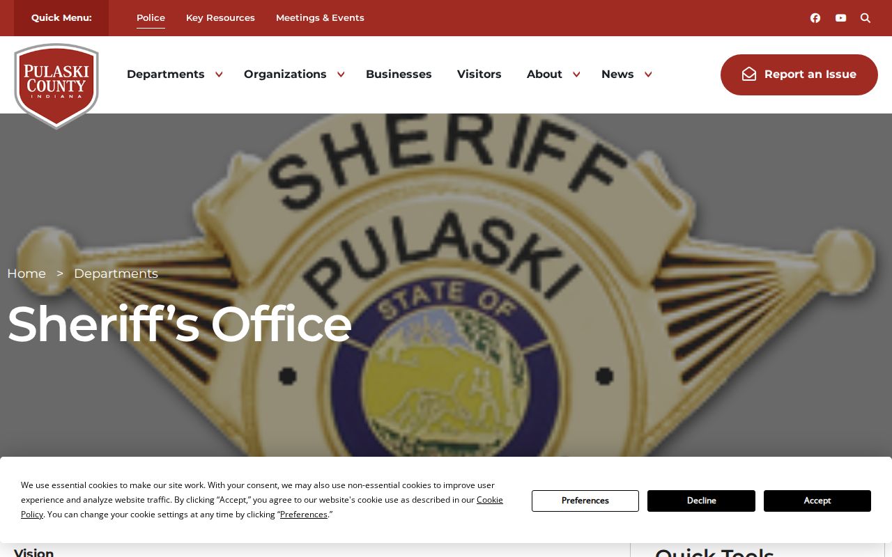 Pulaski County sheriff current inmate roster record link